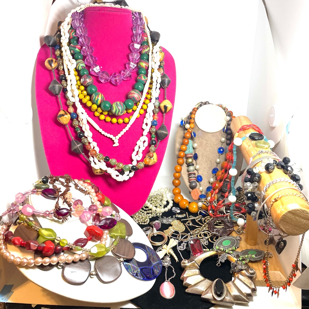 Jewelry Lot Of Necklaces Bracelets Rings And More